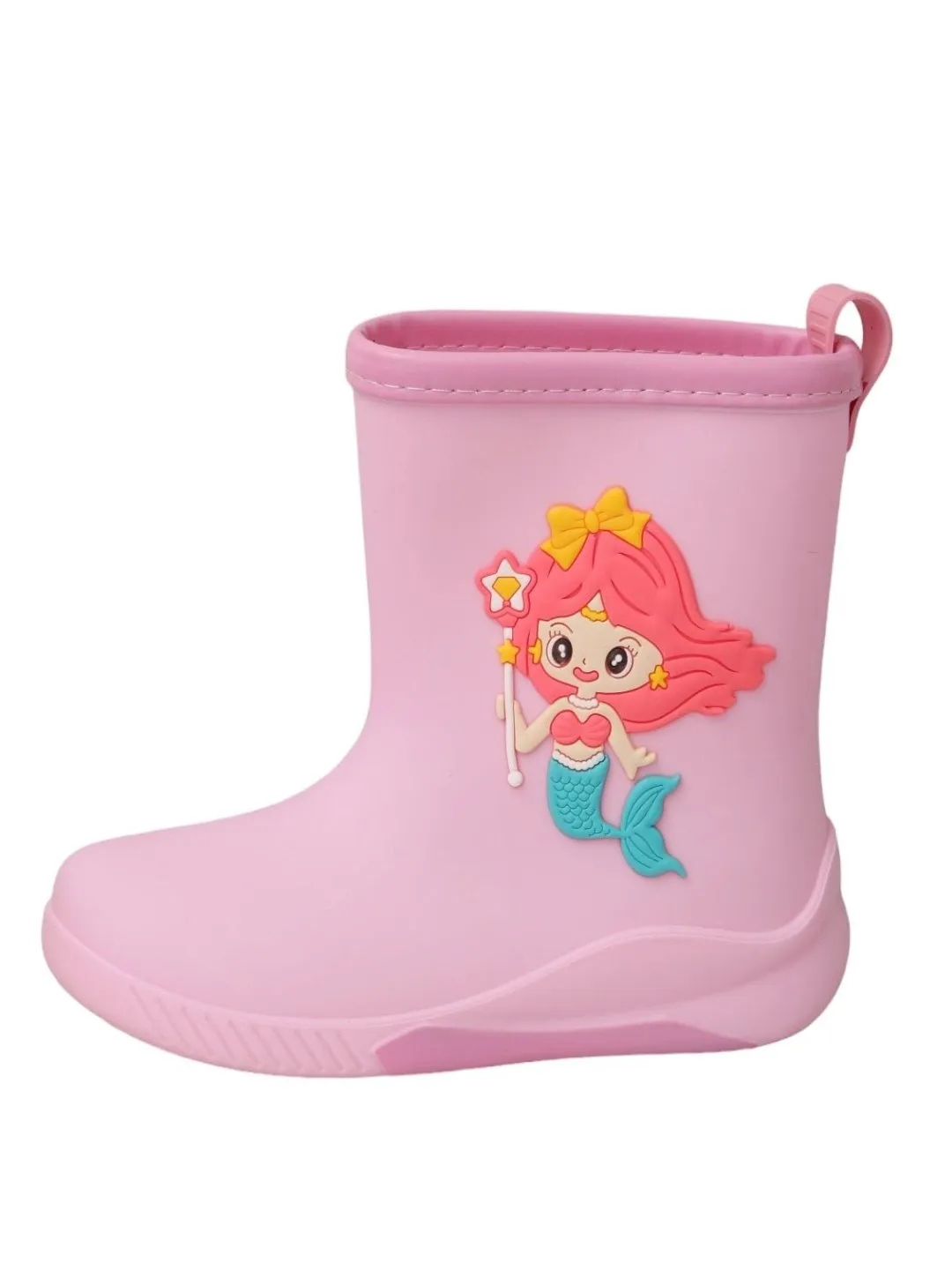 Adorable Pink Mermaid Rain Boots For Girls