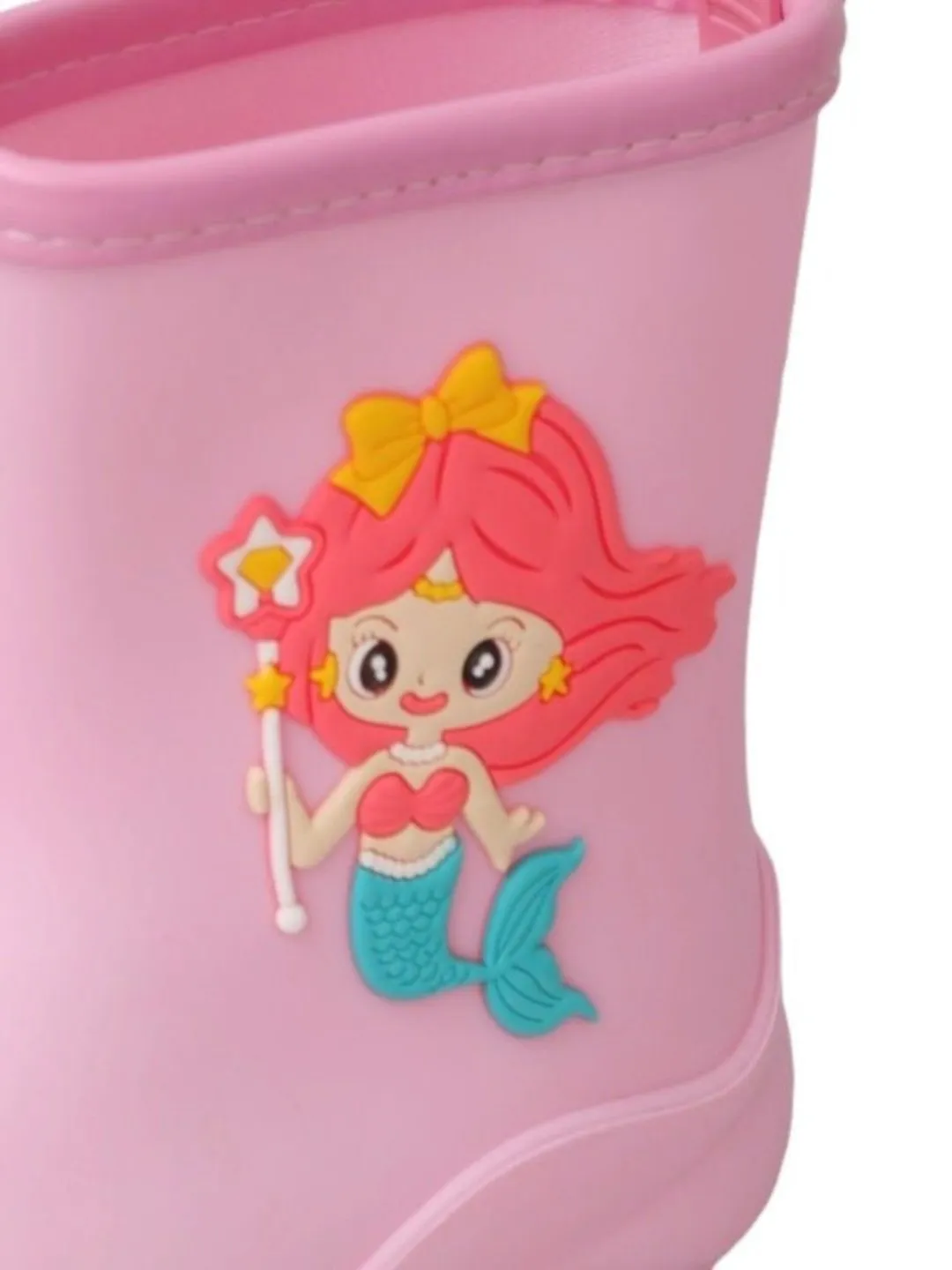 Adorable Pink Mermaid Rain Boots For Girls