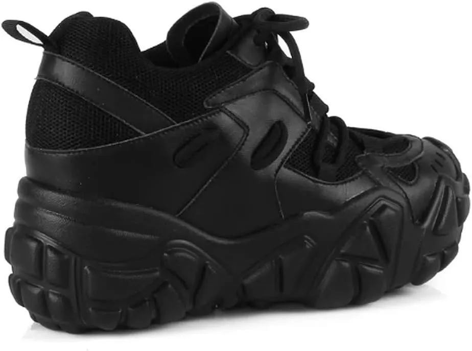 Anthony Wang Lace Up Hidden Wedge Sneakers for Women's