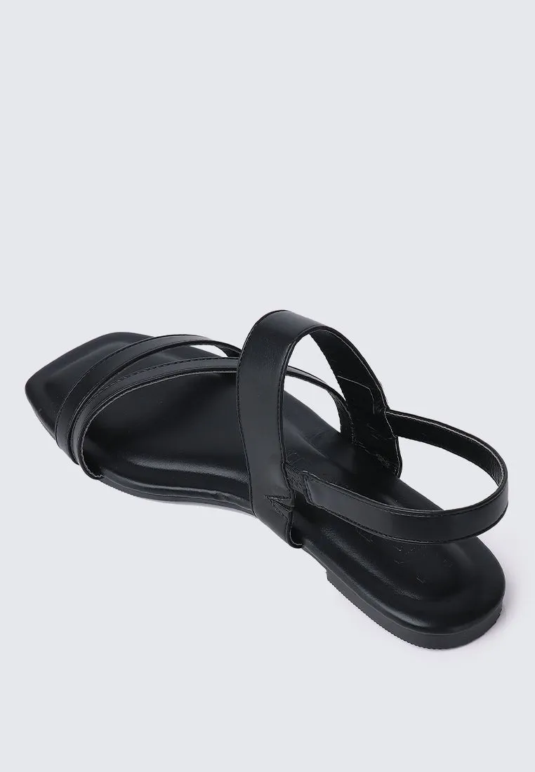 Bellissa Comfy Sandals In Black