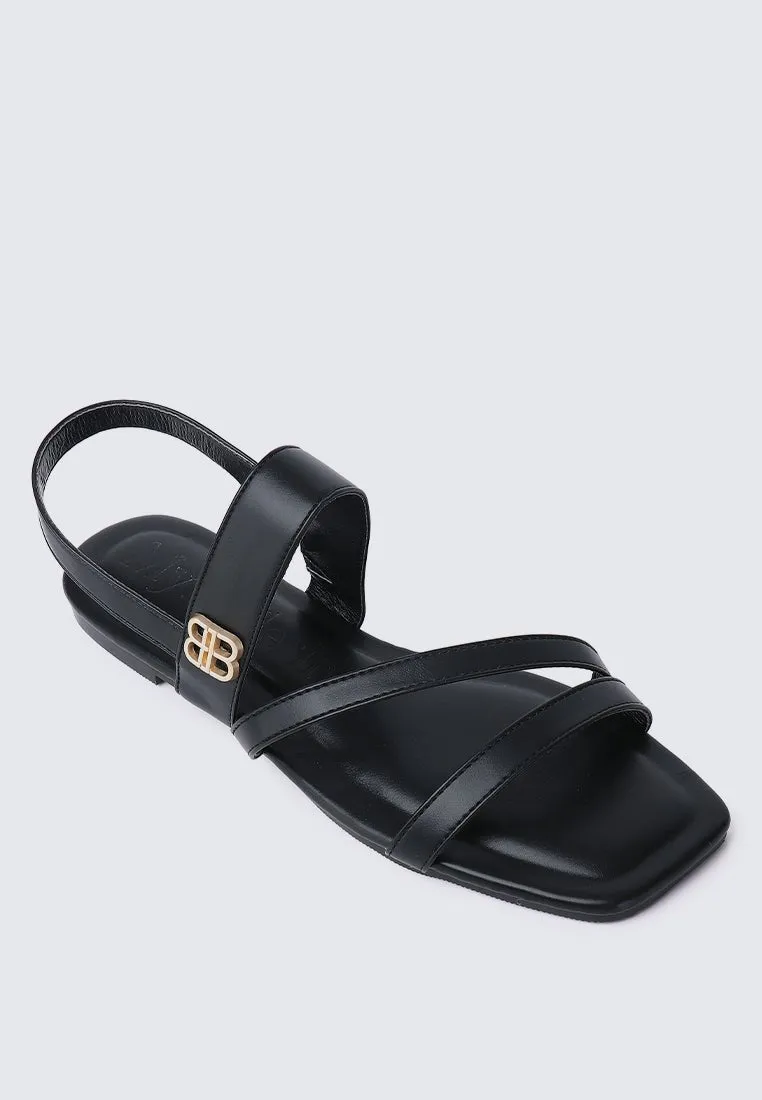 Bellissa Comfy Sandals In Black