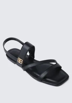 Bellissa Comfy Sandals In Black