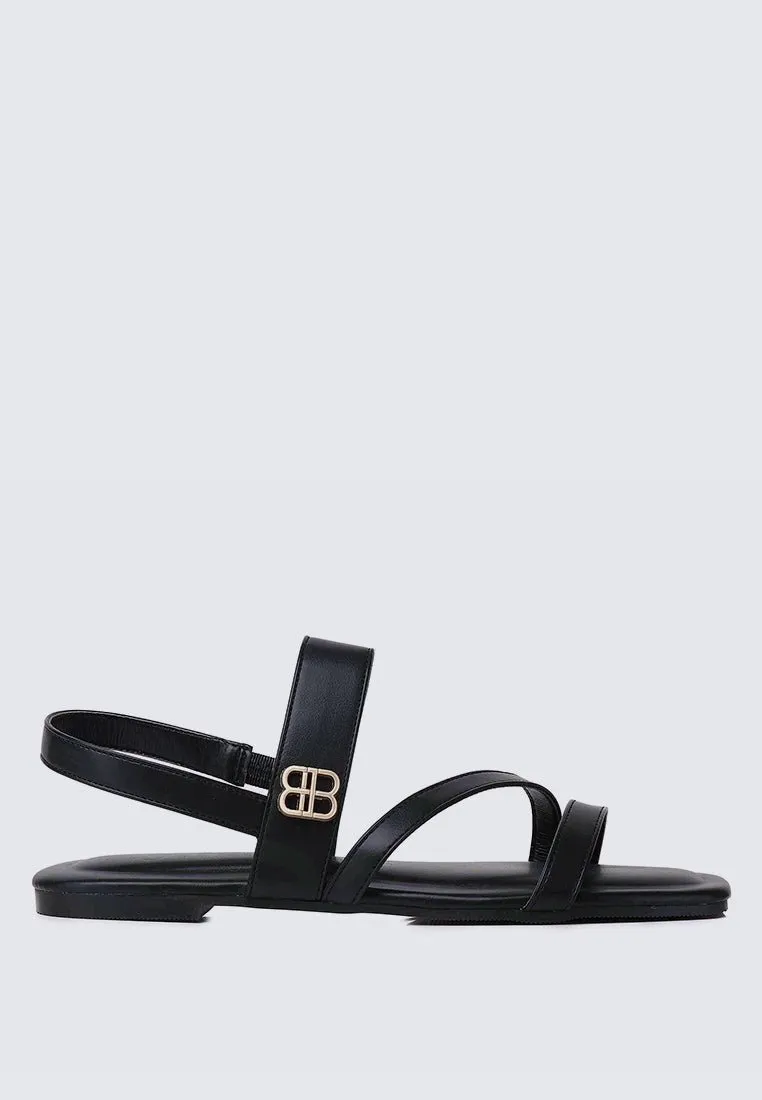 Bellissa Comfy Sandals In Black
