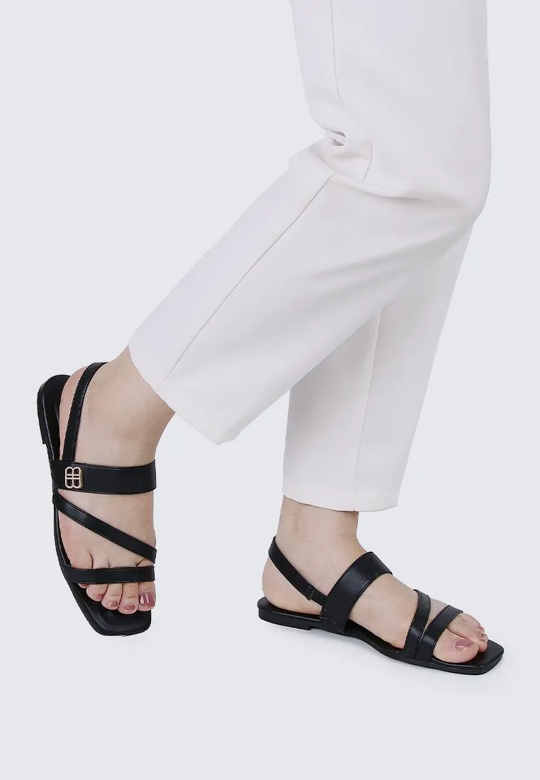 Bellissa Comfy Sandals In Black
