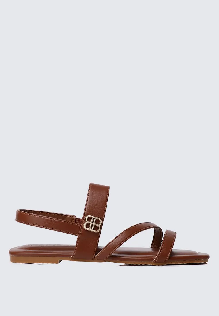 Bellissa Comfy Sandals In Brown