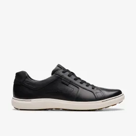 Clarks Men's Mapstone Lace- Black Leather