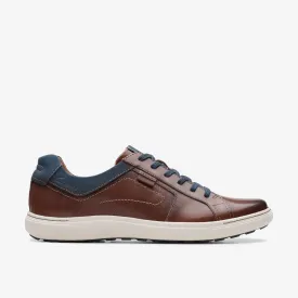 Clarks Men's Mapstone Lace- Mahogany Leather