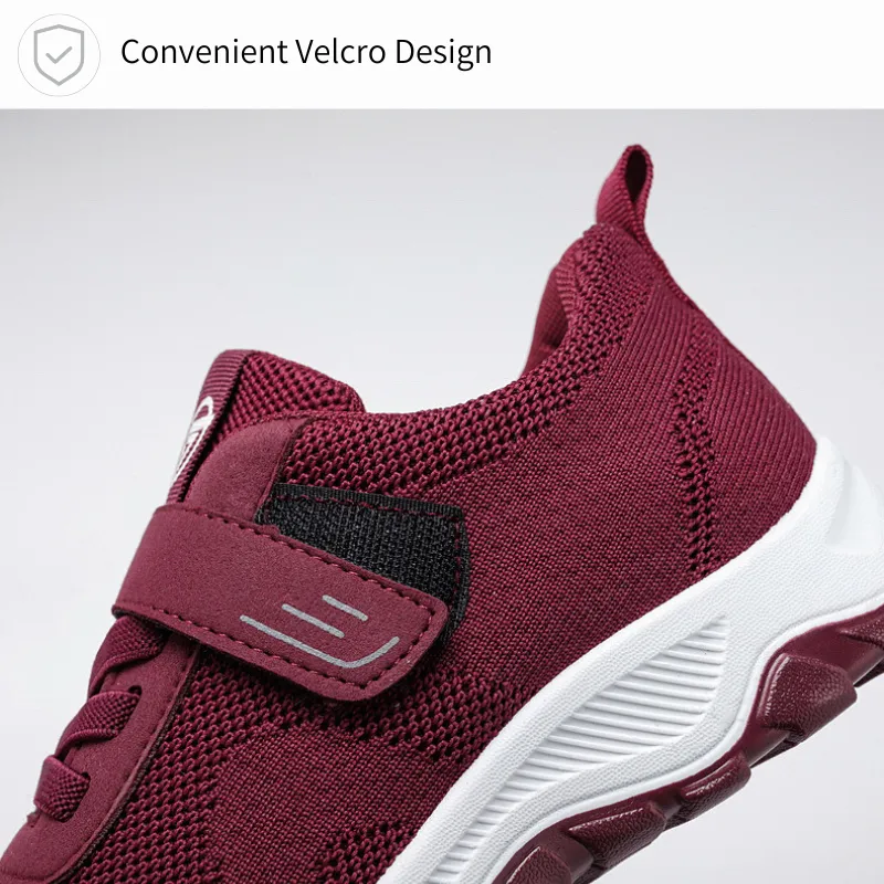 Cuzcare Orthopedic Women Shoes Breathable Lace-Up Women Vulcanized Sneakers