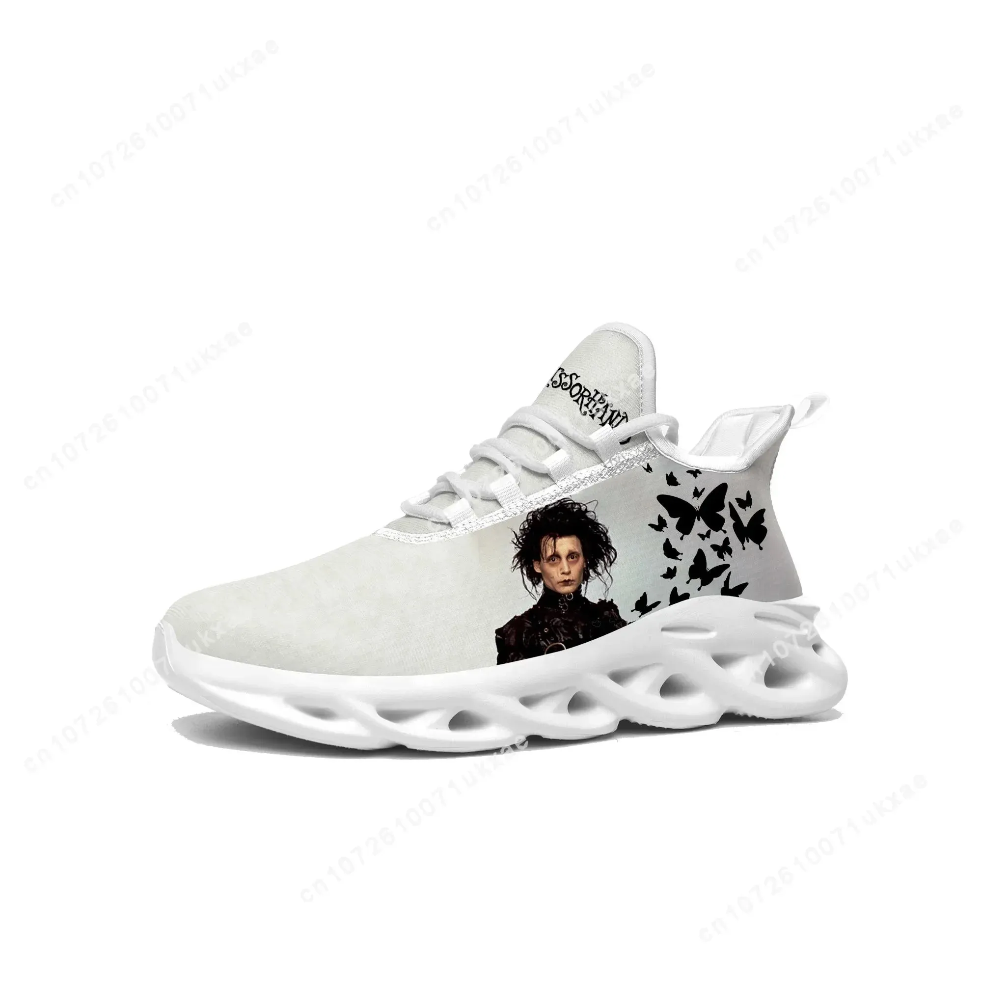 Edward Scissorhands Custom Sneakers | Johnny Depp Movie-Inspired Flats for Men & Women | High-Quality Breathable Sports Running Shoes
