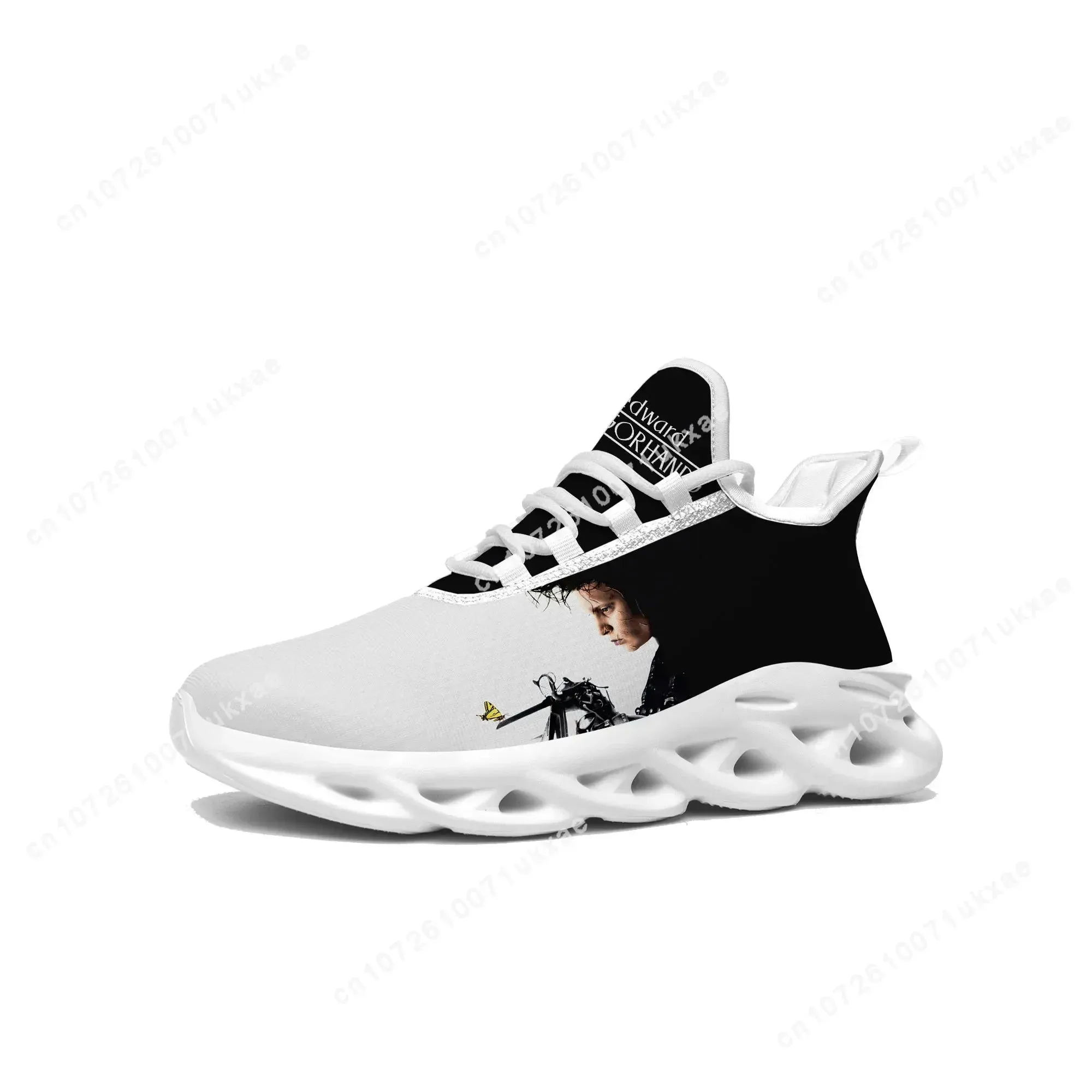 Edward Scissorhands Custom Sneakers | Johnny Depp Movie-Inspired Flats for Men & Women | High-Quality Breathable Sports Running Shoes
