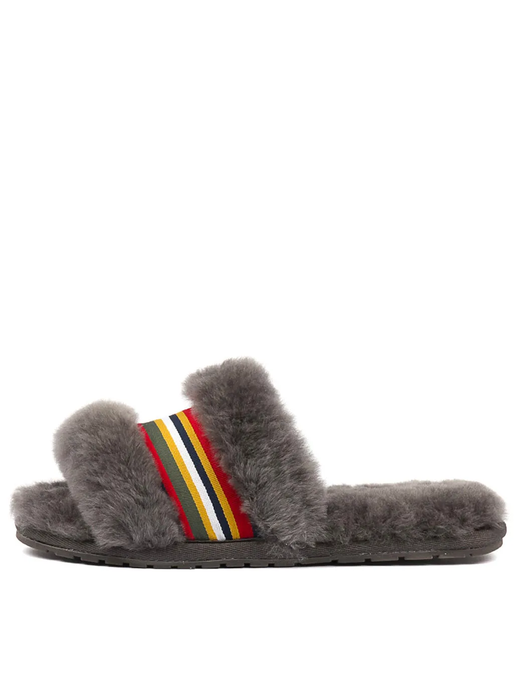 EMU Australia Shearling "Wrenlette" Slides (Charcoal)