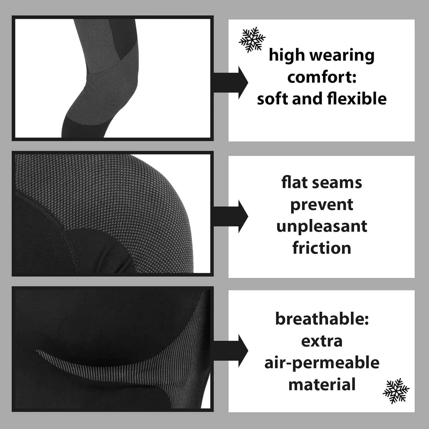 Functional Wear Thermal Underwear Men Breathable Quick Drying Warm Base Layer Mens Cold Weather Set Long Johns