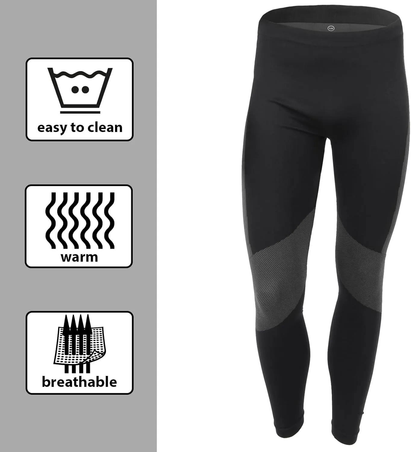 Functional Wear Thermal Underwear Men Breathable Quick Drying Warm Base Layer Mens Cold Weather Set Long Johns