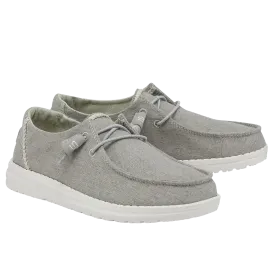 Hey Dude Ladies Wendy Chambray Braid Grey Shoes 121413327