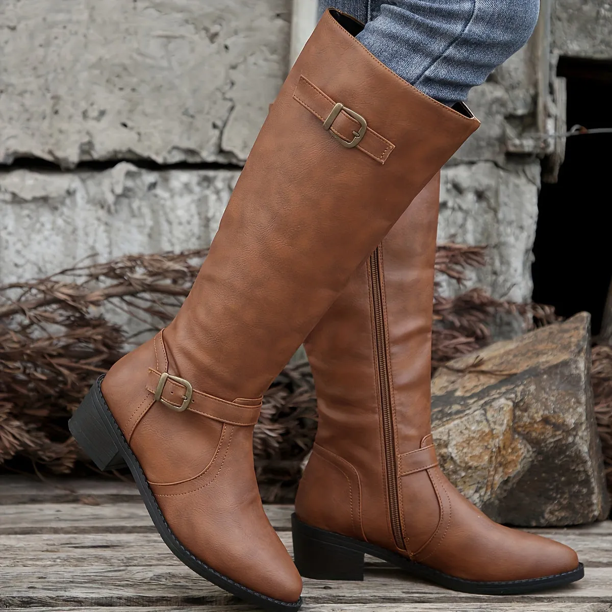 Ivyshape | Chic Pointed-Toe Long Boots