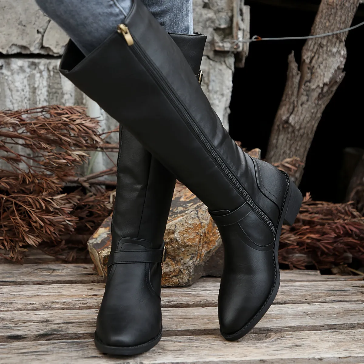 Ivyshape | Chic Pointed-Toe Long Boots