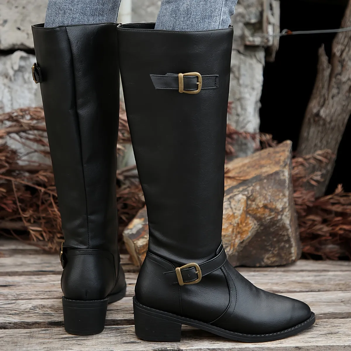 Ivyshape | Chic Pointed-Toe Long Boots