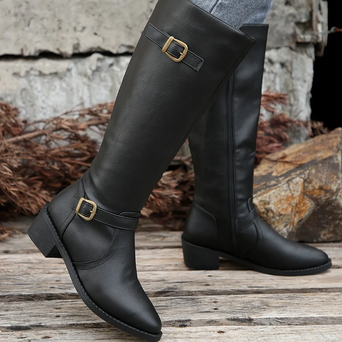 Ivyshape | Chic Pointed-Toe Long Boots