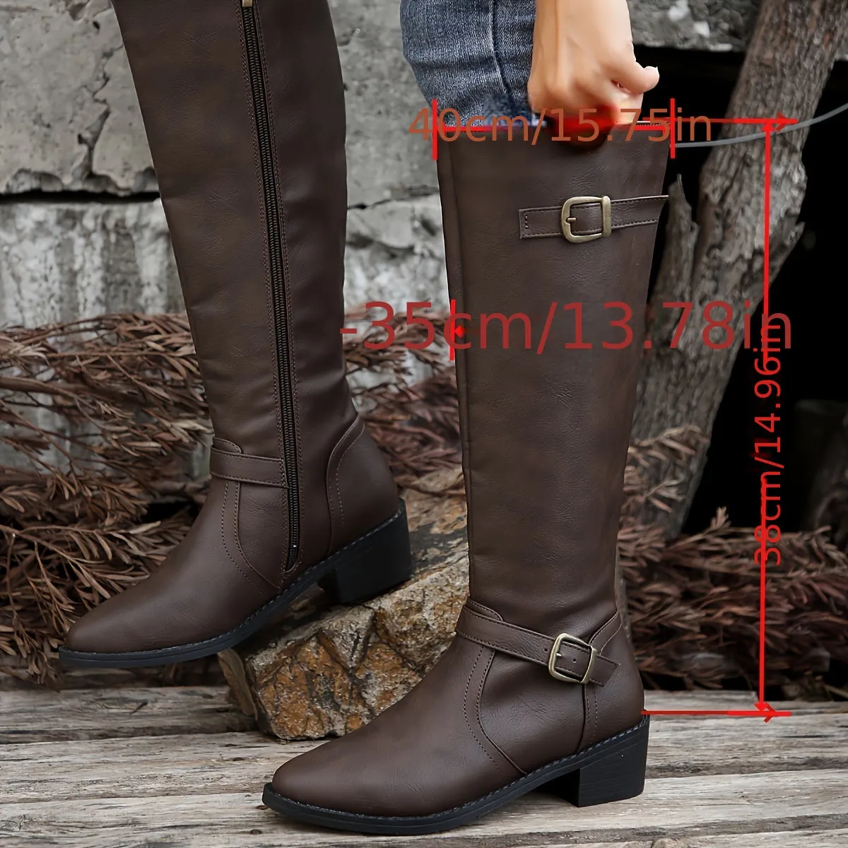 Ivyshape | Chic Pointed-Toe Long Boots