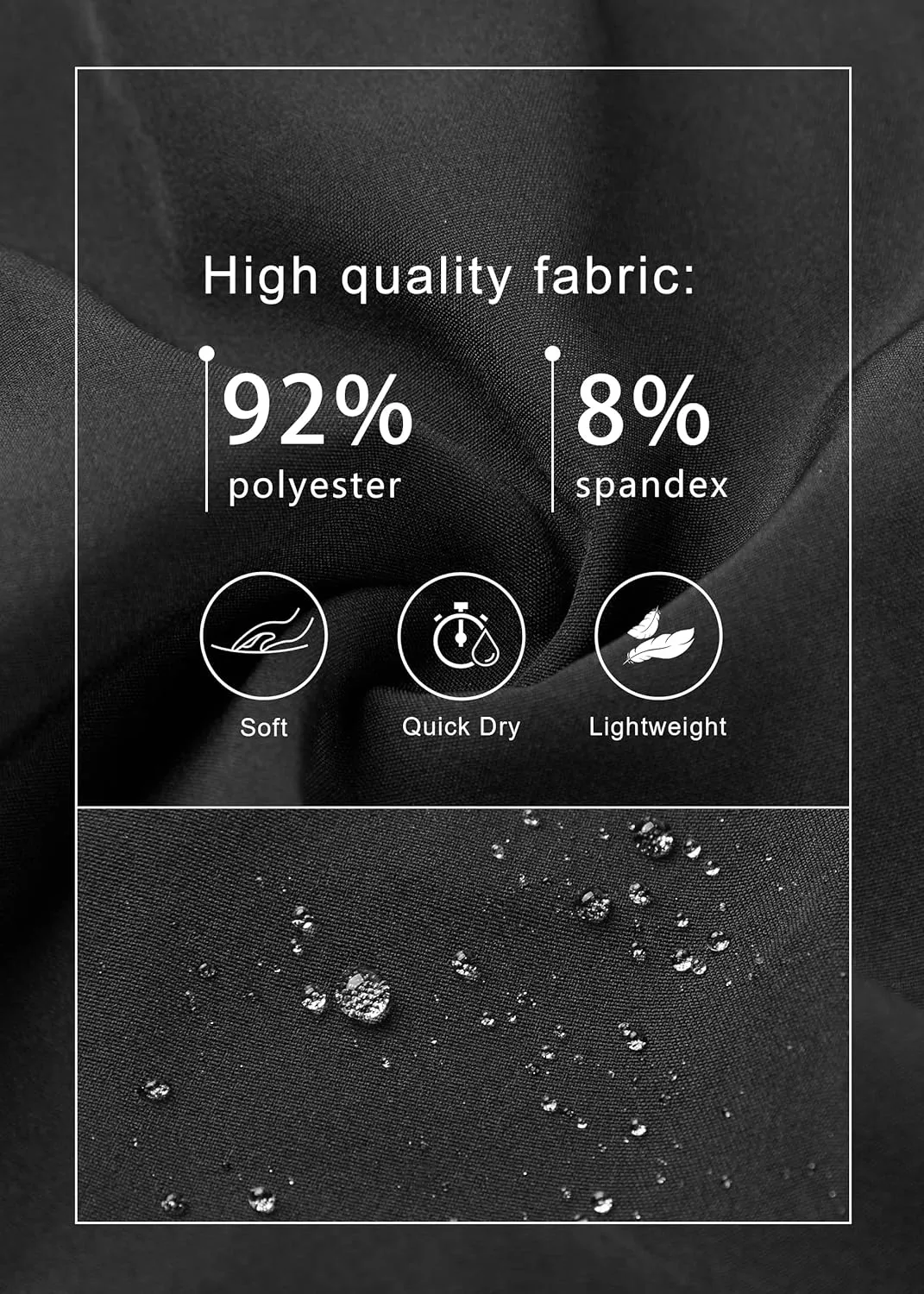 Libin Men's Hiking Cargo Shorts Lightweight Quick Dry Athletic Casual Shorts for Golf Outdoor Active Zipper Pockets