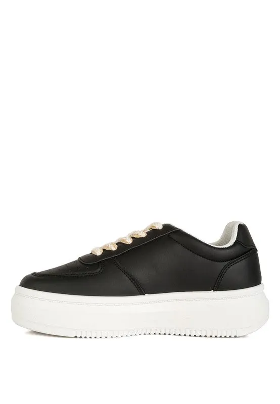 Maya Vegan Leather Stitch Sneakers