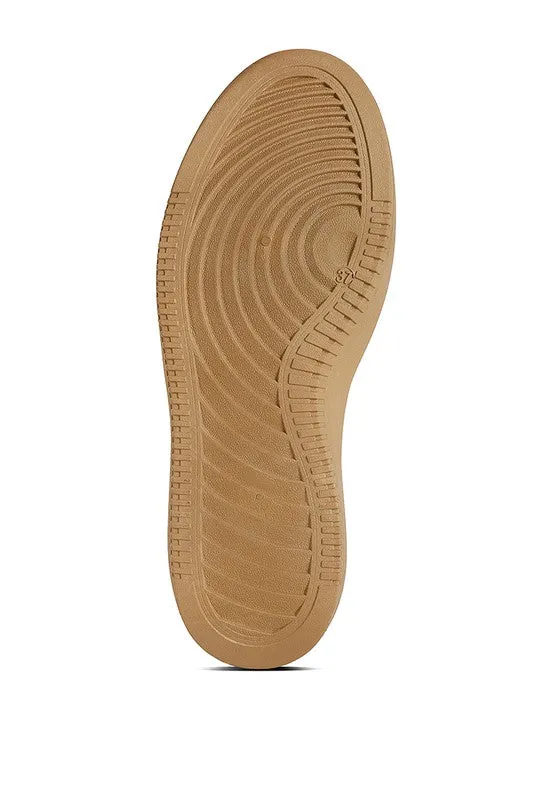 Maya Vegan Leather Stitch Sneakers
