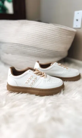 Maya Vegan Leather Stitch Sneakers