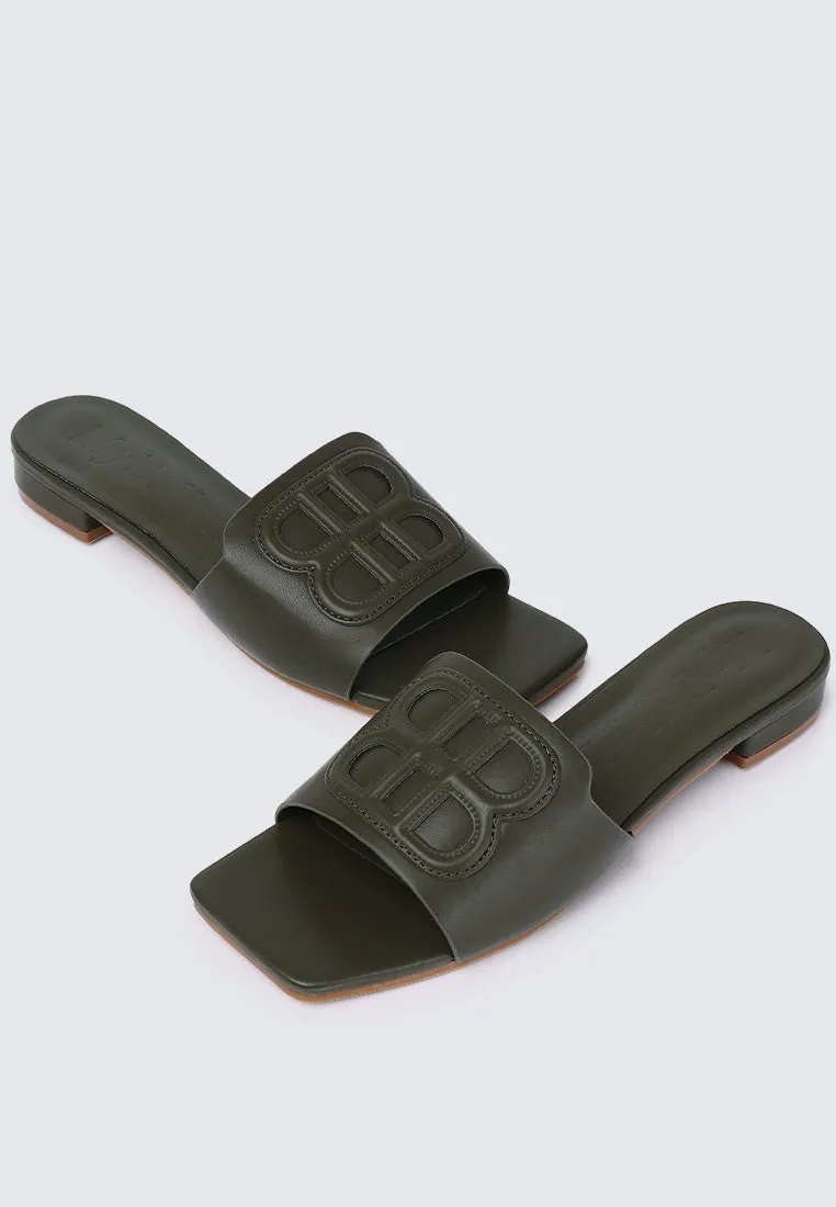 Michelle Comfy Sandals In Olive