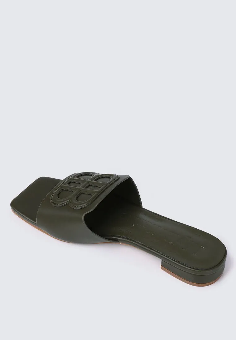 Michelle Comfy Sandals In Olive