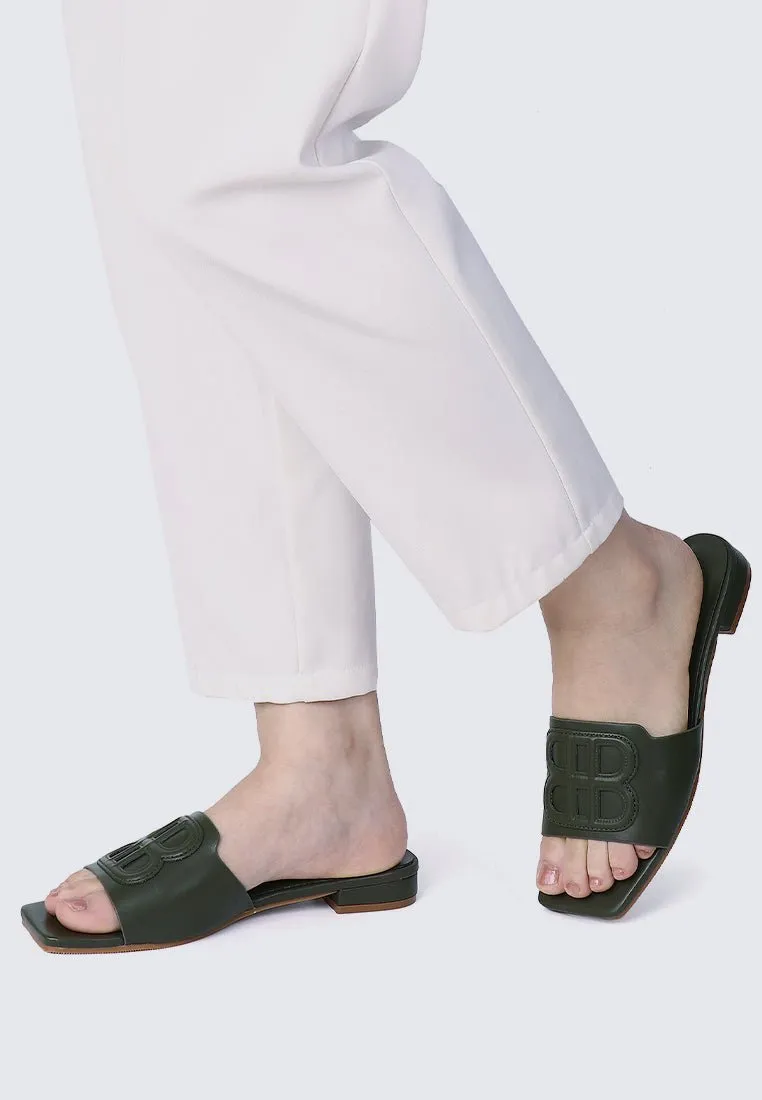 Michelle Comfy Sandals In Olive