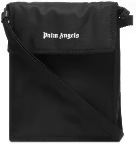 Palm Angels Essential Pocket Bag Black White