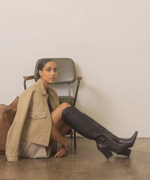Prairie Chic Knee-High Western Boots