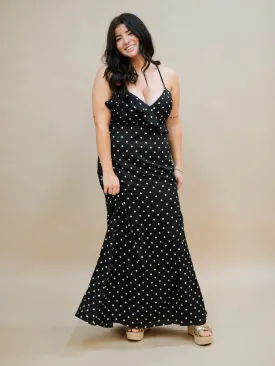 Regina Polka Dot Maxi Dress