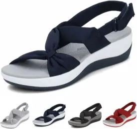 Sandals for Women 2025 Orthopedic Arch Support Reduces Pain Comfy Sandal Walking Shoes Orthotic Low Platform Wedges Sandals with Back Strap