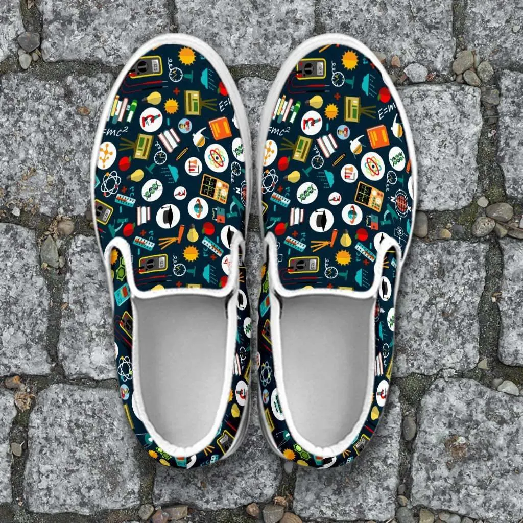 School Images all over print Teacher Slip-on Shoes