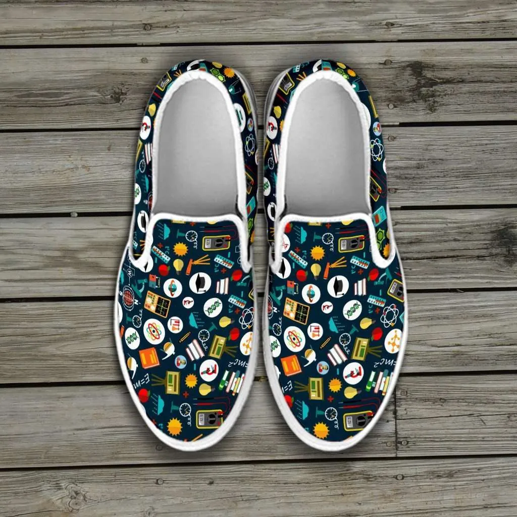 School Images all over print Teacher Slip-on Shoes