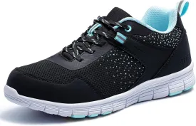 SPIEZ Lightweight Composite Toe Safety Shoes for Women, Non-Slip Puncture Proof Work Shoes for Ladies, Breathable Safety Toe Sneakers for Work and Daily Wear