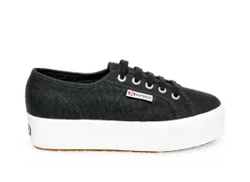 Superga Acotw Linea Up and Down Platform Sneaker FULL BLACK (36, FULL BLACK)