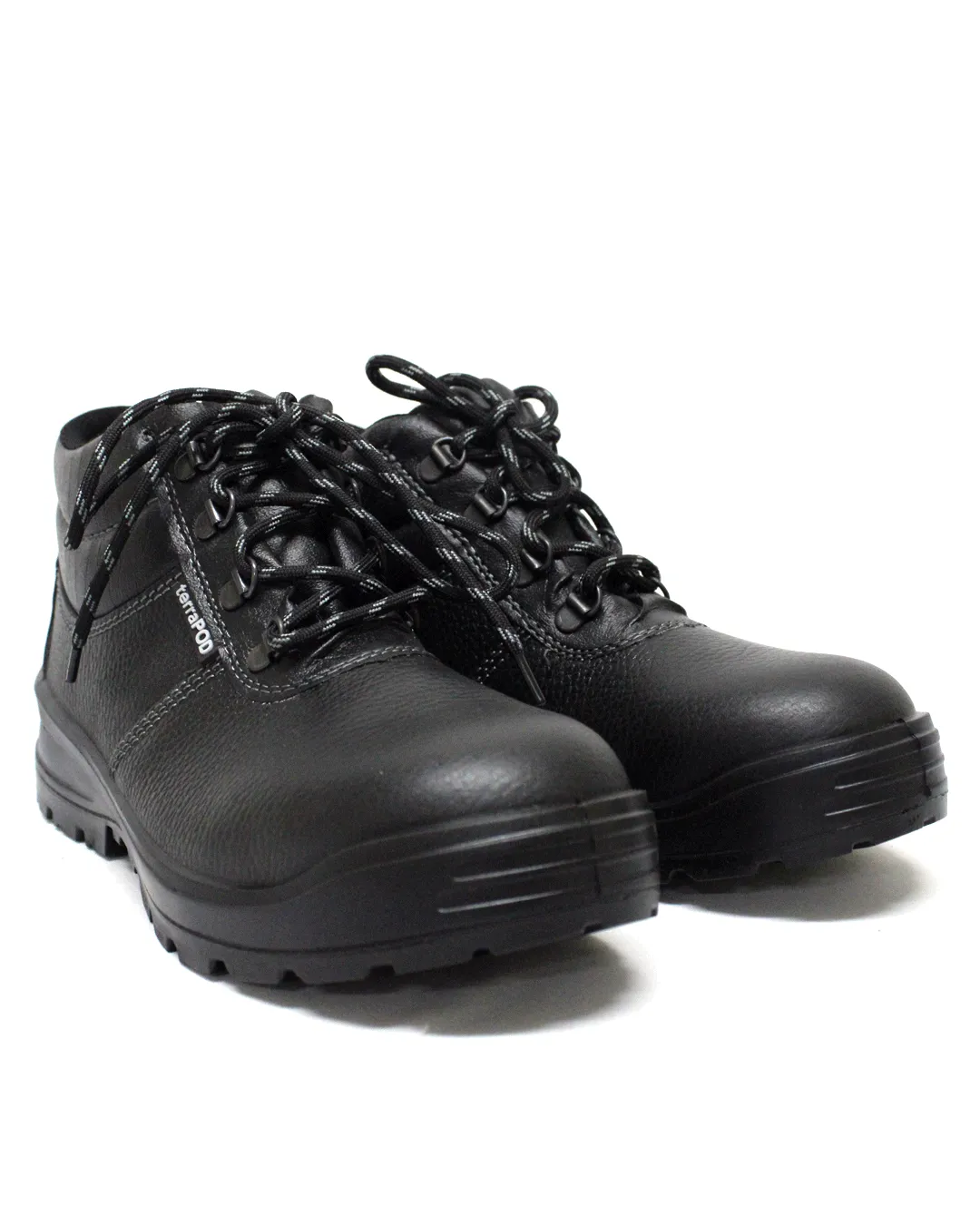 TerraPOD Leather Black Steel ToeCap Boot
