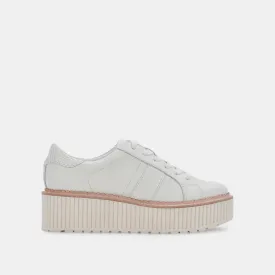 Tiger Sneakers - White Leather