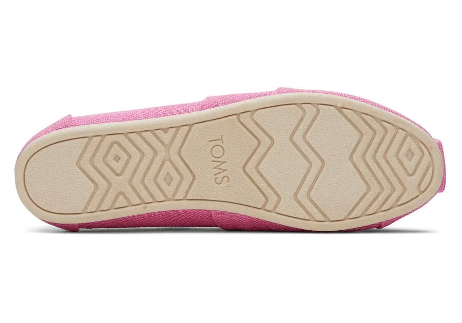 TOMS Womens Alpargata Heritage Canvas Espadrille - Pink