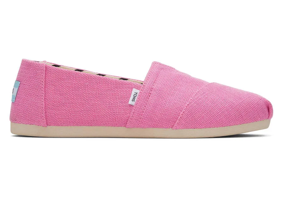 TOMS Womens Alpargata Heritage Canvas Espadrille - Pink