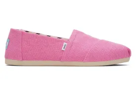 TOMS Womens Alpargata Heritage Canvas Espadrille - Pink