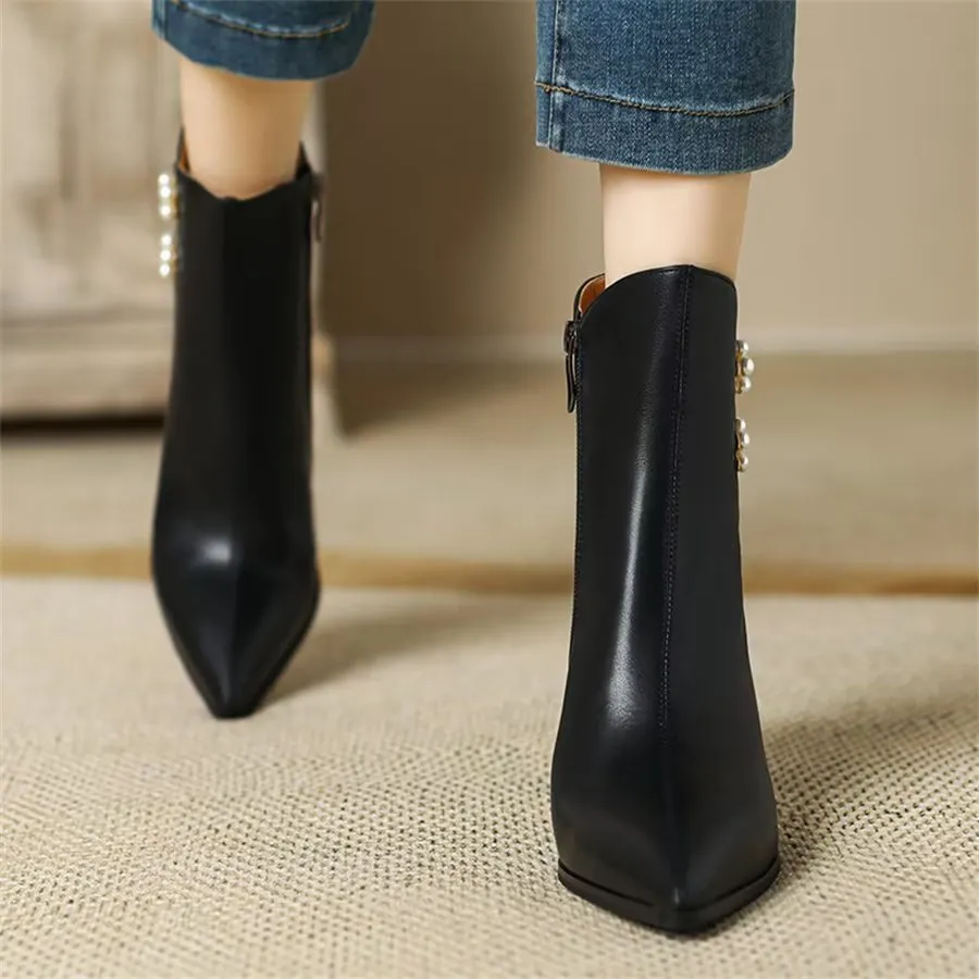 Veltique Chic Zip Boots