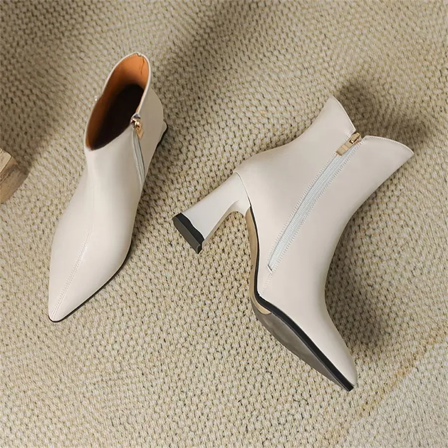 Veltique Chic Zip Boots