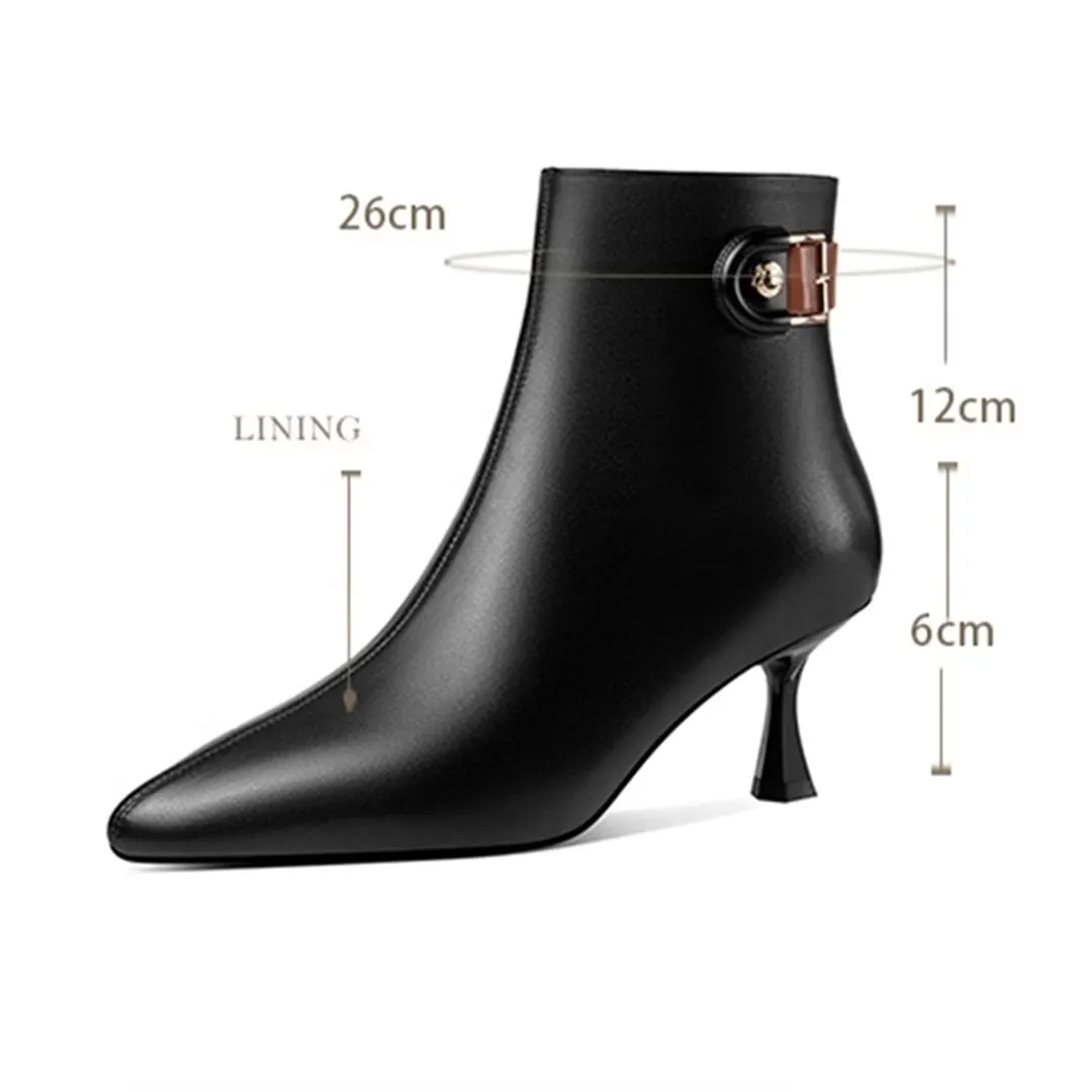 Veltique Chic Zippered Ankle Booties