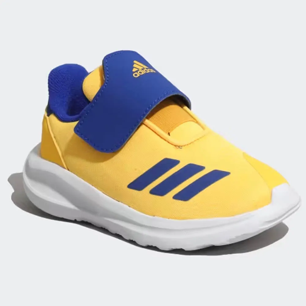 Yellow & Blue Hook & Loop Strap Adidas Shoes