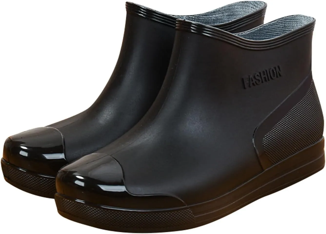 Yellow Rain Boots Womens Size 9 Short Rain Boots For Women Ankle Rubber Rain Shoes For Ladies Comfort Garden Shoes